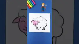 Let&rsquo;s Make a Sheep 🐑 | Baa Baa Black Sheep #cocomelon #toddlerlearning #shorts