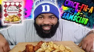SAM'S CLUB CHICKEN BITES VS CHICK-FIL-A NUGGETS| members mark| 먹방| mukbang| sams club