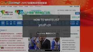 AdBack Tutorial: How to deactivate your adblocker on youth.cn?