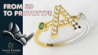 Letter Ring Alphabet - From 3D to Prototype (3D Printing)