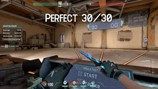 Perfect 30/30 On VALORANT Range Hard Bots