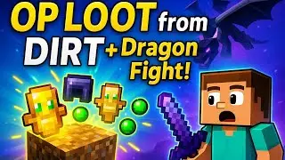 MINECRAFT But DIRT Drop OP ITEMS 🤩 | Dirt GIVES YOU OP LOOT IN MINECRAFT |