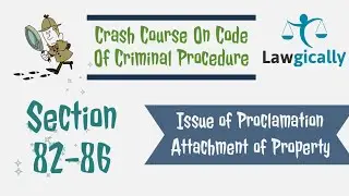 Issue of Proclamation & Attachment of Property || Code of Criminal Procedure,1973 || Section 82-86