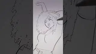 Webtoon Procreate Curly Outline Hair Brushes