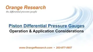 Piston Differential Pressure Gauges