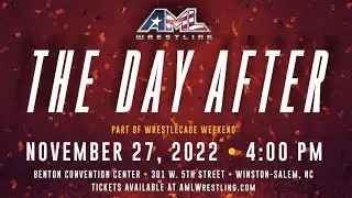 AML Wrestling Returns To Winston-Salem on November 27th