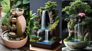 Diy waterfall fountain for home | Easy waterfall ideas| Waterfall ideas | @aimafashionanddecoreideas