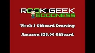 Rook Geek Goodness Winnner of $25.00 Amazon Gift card