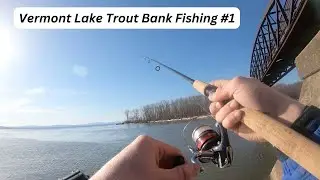 5 Minutes Bank Fishing With The Okuma Celilo 8'6 ML Lake Trout Rod