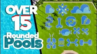 Sims 4 Over 15 ROUNDED POOLS design TUTORIAL in 5 minutes! || Sims 4 Rounded Pools Base Game Update!