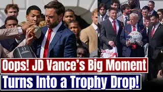 JD Vance&rsquo;s Hilarious Trophy Drop &ndash; Ohio State&rsquo;s White House Victory Moment! |  jd vance live video