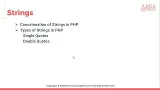 13  PHP Tutorial   Strings and Escape Characters