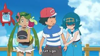 Pokemon Journeys Pokemon Sword And Shield Episode #40 : Ash getting the Alolan Girls Moments
