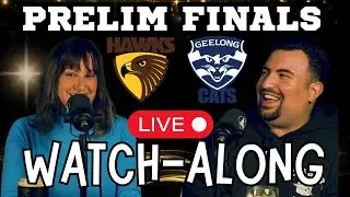 LIVE AFL HAWKS VS CATS - LIVE WATCH ALONG - PRELIM FINAL