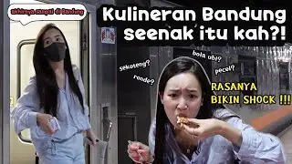 PERTAMA KALI CEWEK KOREA MAKAN di WARUNG TENDA BANDUNG
