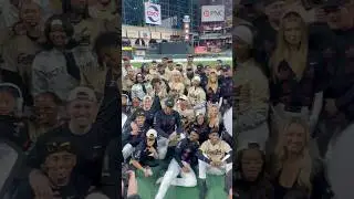 Travis Scott Takes A Photo With Everyone At HBCU Celebrity Softball Classic 🥎 | Billboard #Shorts