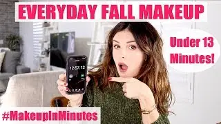 MY EVERYDAY FALL MAKEUP IN UNDER 13 MINS! | Makeup In Minutes | Shenae Grimes Beech
