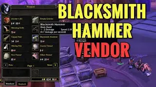 Exodar Blacksmith Hammer Vendor Location (WoW TBC)