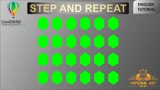 STEP AND REPEAT CORELDRAW 2019 ENGLISH TUTOORIAL