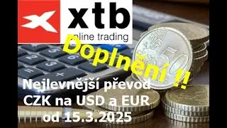 Jak vložit dolary na XTB - ZDARMA převod korun (CZK) ➡️  Eura (EUR) - DOPLNĚN&Aacute; VERZE !