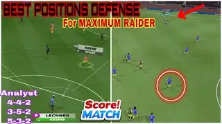 Score match ! BEST POSITIONS for maximum RAIDER on defense ✅
