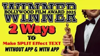 2 Ways To Make Split Effect Text Kaise Banaye, Split EffectTypography hack In CANVA, Text Design