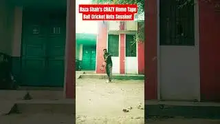 Raza Shah's CRAZY Home Tape Ball Cricket Nets Session! #VIRAL #ytshorts #youtubeshorts #shorts