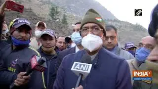 Chamoli tragedy: CM Rawat reviews rescue ops from ground zero