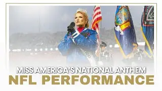 Мисс Америка выходит на поле НФЛ! 🇺🇸