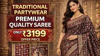Traditional Temple Design Saree | Elephant & Kalash Pallu | Wedding & Festive Wear