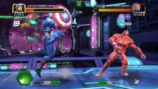 Captain America WW2 Vs Cyclops Fun Fight ( Fails) | Marvel Contest of Champions
