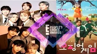 BTS, TXT, AND  SQUID GAME NOMINATED FOR 2021 PEOPLE'S CHOICE AWARD