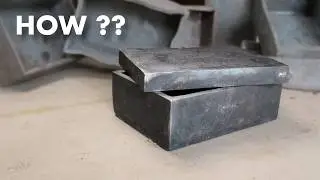 Forging a Steel Box With No Cuts and No Welding