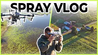 Spray Drone Action: Rugged Hills Grass Control & Lily Pad 2nd Application Update