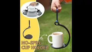 No Spill Cup Holder With Lanyard, Portable Anti-shaking Cup Mug Holder