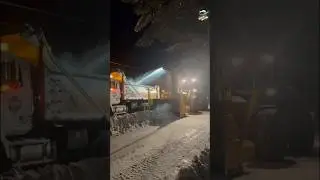 Moving snow off the city streets in Jackson Wyoming.