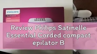 Review Philips Satinelle Essential Corded compact epilator BRE225 White Purple