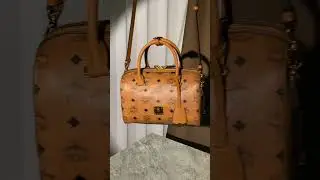𝐌𝐂𝐌 𝐀𝐫𝐞𝐧 𝐒𝐦𝐚𝐥𝐥 Boston bag Live shooting display