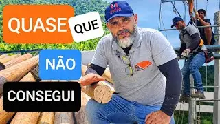 TELHADO GIGANTE COM TORAS PESADAS ,APRENDA A MOVER TORAS DE UM JEITO FÁCIL, O FUSCA VOLTOU A RONCAR!