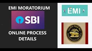 SBI EMI Moratorium - Online SBI Moratorium Process - SBI Credit Card Moratorium Application - SBI