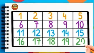1 to 20 Number Learning for Kids | Fun Preschool Counting Video