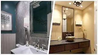 75 Mosaic Tile Gray Floor Powder Room Design Ideas You'll Love 🌈