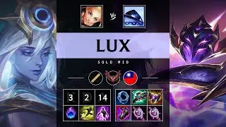 Lux Mid vs Xerath - TW Grandmaster Patch 25.17