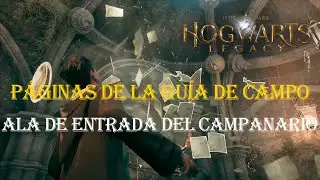 Hogwarts Legacy - Gu&iacute;a 100% - Todas las P&aacute;ginas de la Gu&iacute;a de Campo de la Entrada del Campanario