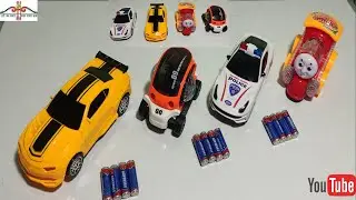 Transformes Robot car🆚 Police stunt car unboxing!! 09 Future car and loco train!!