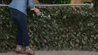Compass Home Set of 2 Expandable Faux Ivy Privacy Fences on QVC