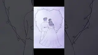Back side couple drawing #youtubeshort #art