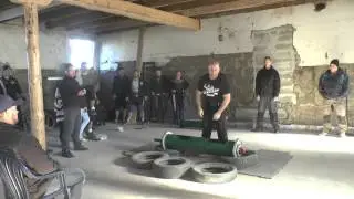 Atlasstenen 2013 En strongman/strongwoman t&auml;vling Stockpress 90kg Herrklass