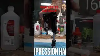 Сжатие и отбой на пружинном амортизаторе DNM RCP2S #shorts #mtbsuspension #mtbshorts