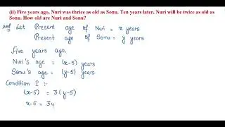 Form the pair of linear equations in the following problems, and find their solutions.....